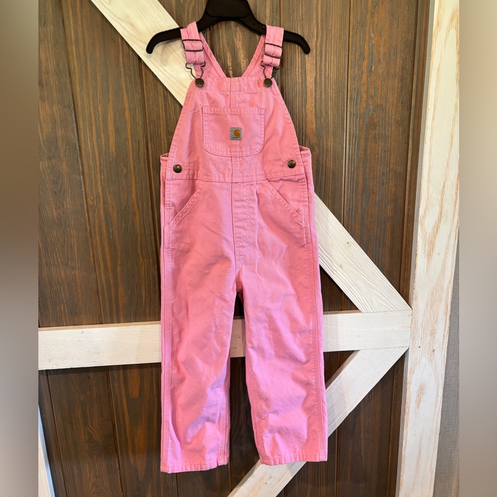 Carhartt Pink Bib Overalls Sz 4T